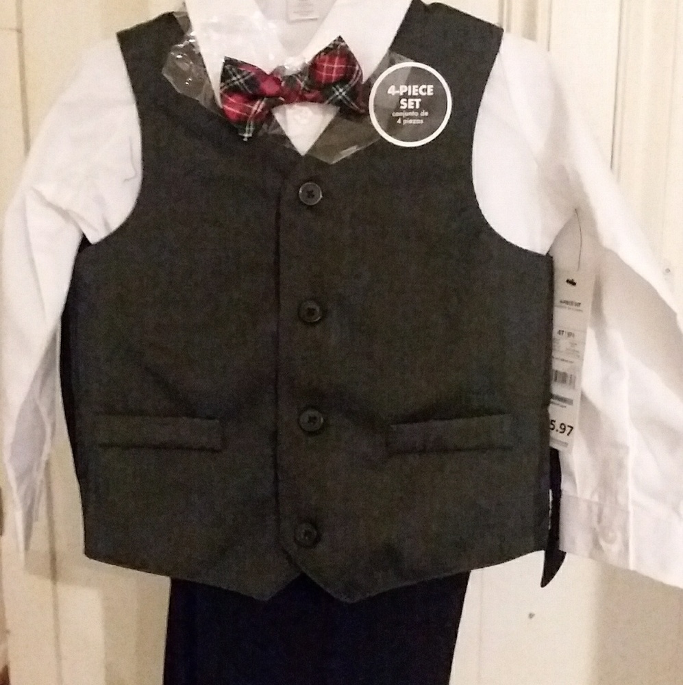 4 piece suit set boys 4t set if 2